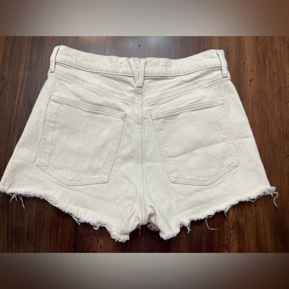 Veronica Beard Timmi Cutoff Shorts Size 30 / 10 Ecru High Rise Designer Summer - Picture 6 of 16